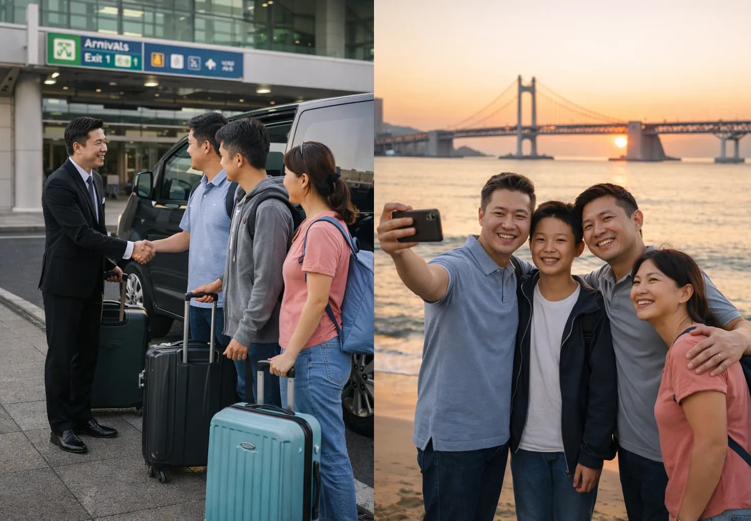 金海機場 → 廣安里接送