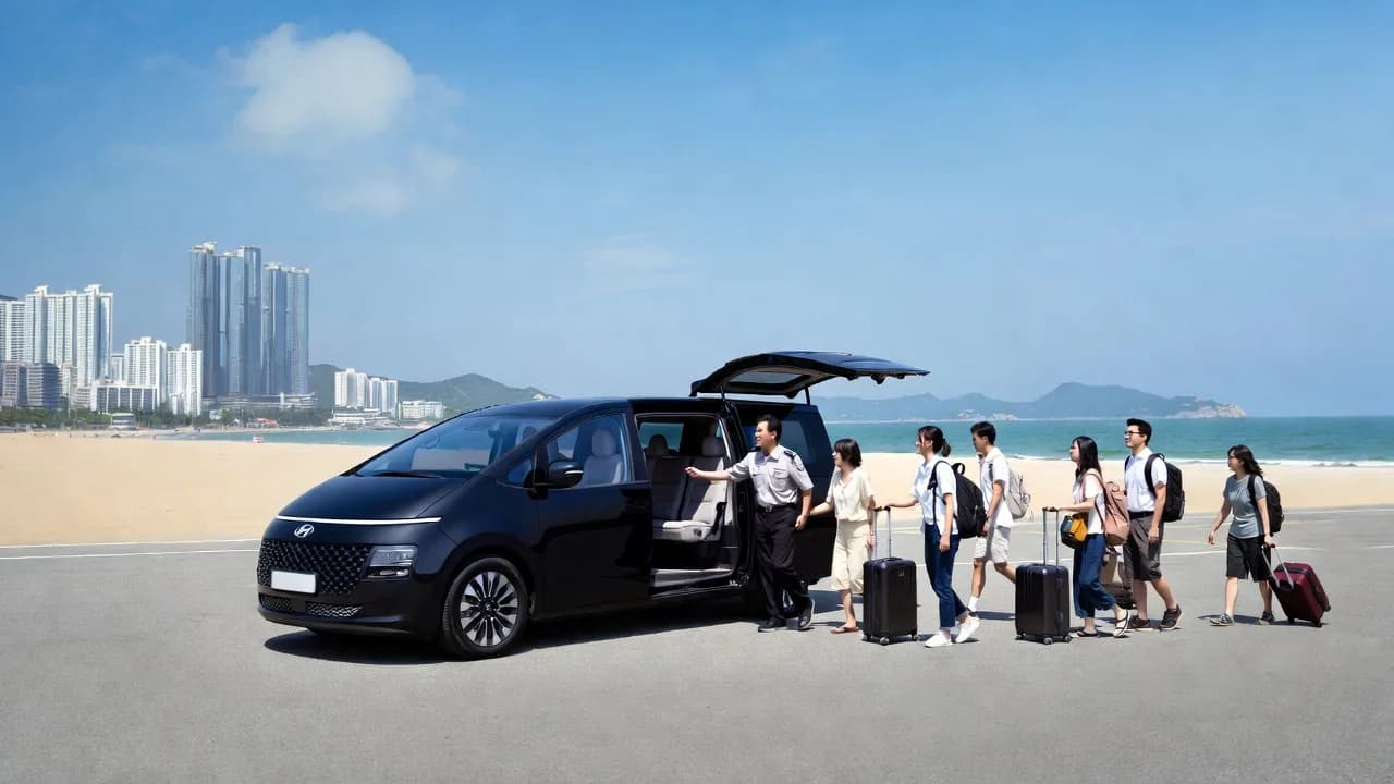 金海機場 → 海雲台接送